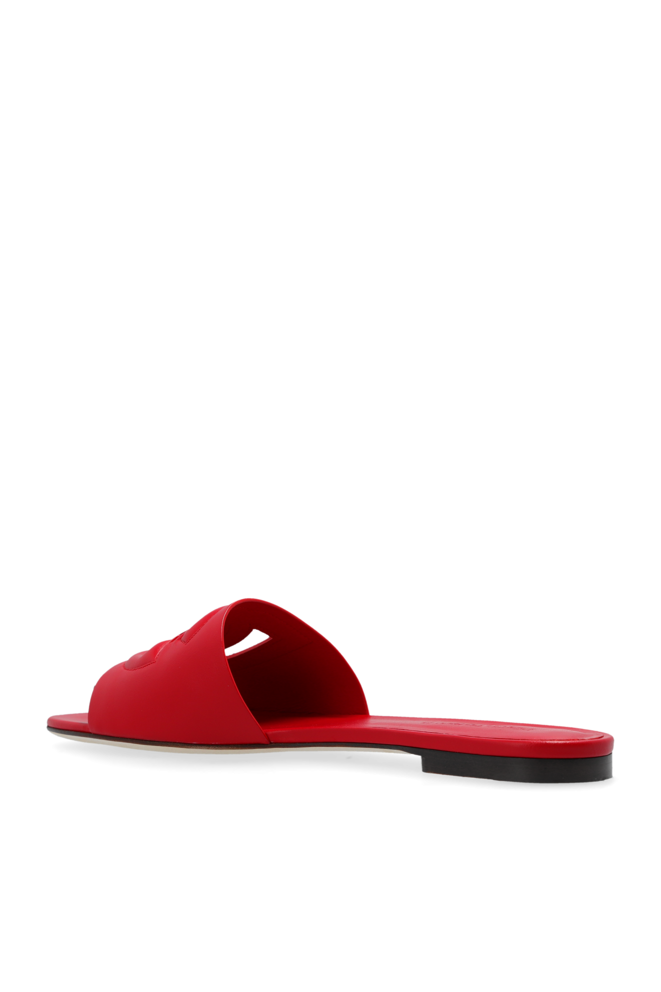 DOLCE&GABBANA ロゴプールスライド レッド 大人気 Dolce & Gabbana メンズ ロゴプールスライド の レッド | LN-CC®